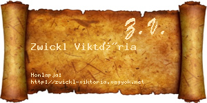Zwickl Viktória névjegykártya